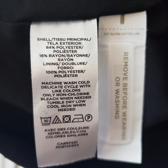 Loft Blazer Black & White Tweed Harringbone Blazer NWT Sz 14 - Picture 10 of 15